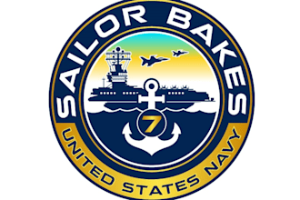 design a custom modern navy logo