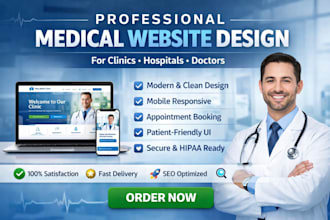 medical website design, healthcare website, dental website and doctor website
