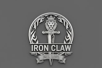 design a sharp and premium knife brand logo for your business
