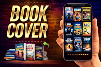 design fantasy, thriller and fiction book cover for amazon kdp