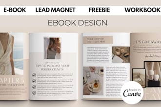 design your lead magnet, ebook, workbook, freebie, and canva template