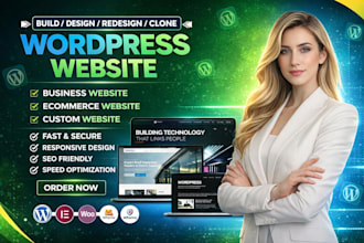 build wordpress website oxygen builder redesign wix elementor pro crm data entry