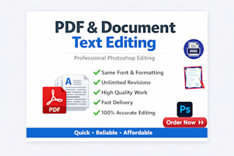 edit, modify, or fix scanned documents and PDF files quickly