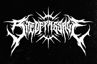 make your death metal, deathcore and black metal logo