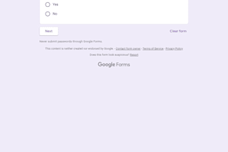 create professional google form with automatic responses