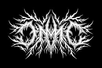 make a black metal and death metal logo