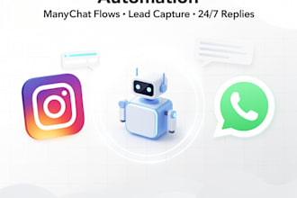 build a manychat automation for ig and whatsapp