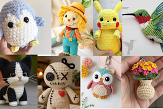 create amigurumi crochet patterns with step by step photos and video with pdf