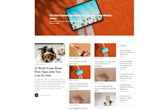 develop a responsive blog website with HTML CSS