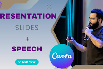 design your presentation slides with their speech