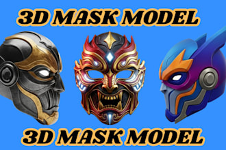 design 3d mask 3d helmet cosplay armor 3d prop 3d custom mask for printing