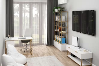 simple interior 3d visualization in sketchup