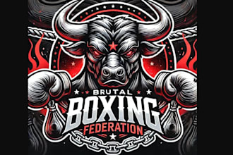 design custom buck bodybuilder mascot logo with t shirt design