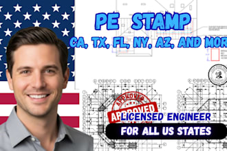 provide multi state pe stamp for solar, bess, and structural engineering