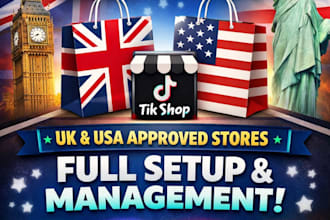 setup and manage UK, USA tiktok shop