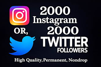 get 2000 organic instagram followers