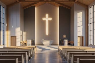 create professional 3d church interior designs with photorealistic visuals
