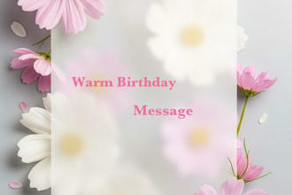 write a heartfelt birthday message