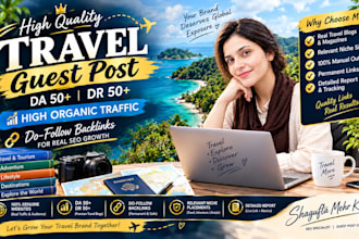 do travel guest post and high da SEO outreach