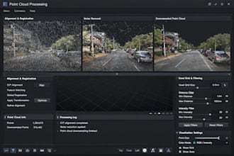 do point cloud processing, lidar data, 3d filtering, cloudcompare, open3d