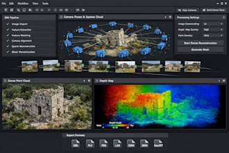 build 3d reconstruction tools, structure from motion, image to point cloud