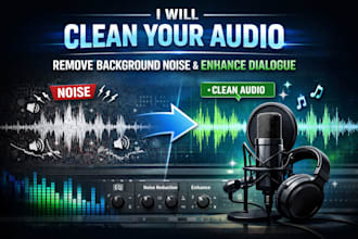 clean your audio and remove background noise