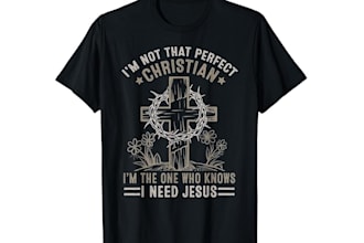 do custom christian religious jesus church logo and faith based t shirt design