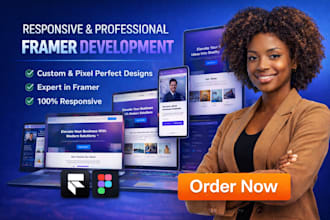 framer website, design framer, develop framer website landing page business site