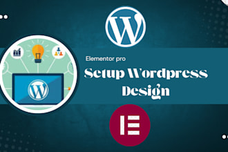 setup your wordpress websites or design wordpress website