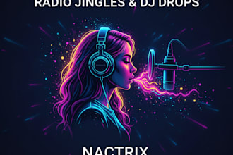 record a professional female radio drop in 24 hours