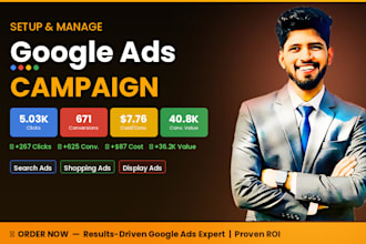 setup google ads, ppc, lead and sales campaign for your business