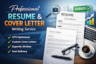 write a professional resume and cover letter