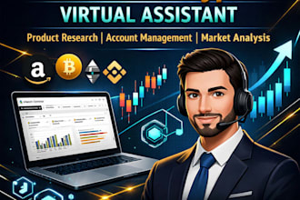 do everything as a virtuai assistant like ecommerce and crypto