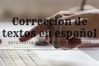 proofread and correct spanish texts