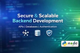 build a secure and scalable backend API for your application