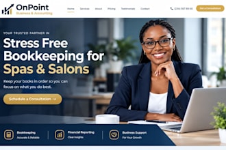 build wix accounting website bookkeeping service site finance business website