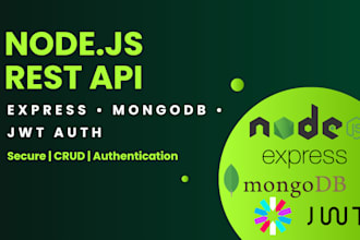create nodejs rest API with mongodb and jwt authentication
