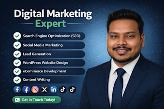 be your social media manager and digital merketing expert