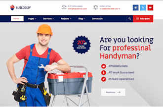 create handyman renovation services wordpress website