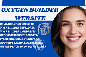 build wordpress website with beaver builder oxygen builder or thrive architect