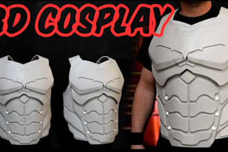 create 3d mask models wearable armor helmet 3d printing anime cosplay 3d cosplay