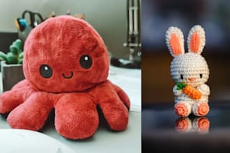 craft soft custom plush toy stuffed animals crochet amigurumi kawali plushie toy