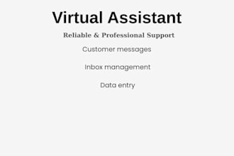 handle customer messages inbox management and simple data entry