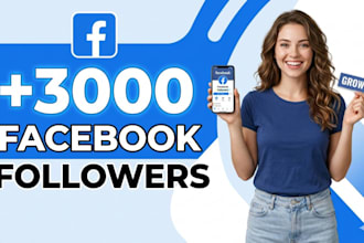 instantly gain your 3000 facebook followers