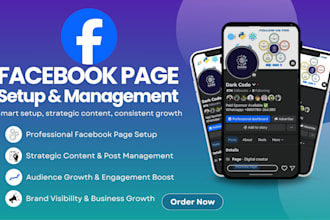 complete facebook page setup and management service
