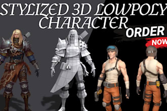 create stylized low poly 3d models and game ready assets