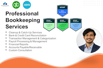 do quickbooks bookkeeping, cleanup, and catch up