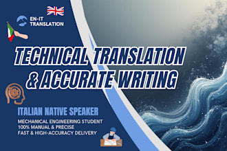 translate engineering manuals, patents and technical docs italian english