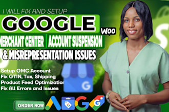 fix google merchant center suspension and misrepresentation