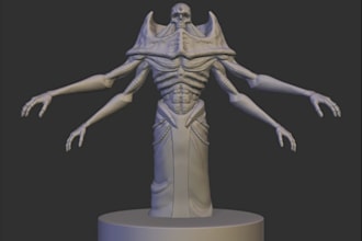 3d printed figurine,stl file, vrm character figure, anime statue, lego style,3mf